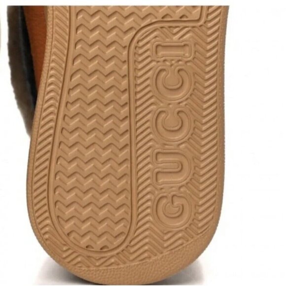 Gucci Interlocking GG Wool Monogram Shearling Boots Size 39+ NEW In BOX - Picture 6 of 6